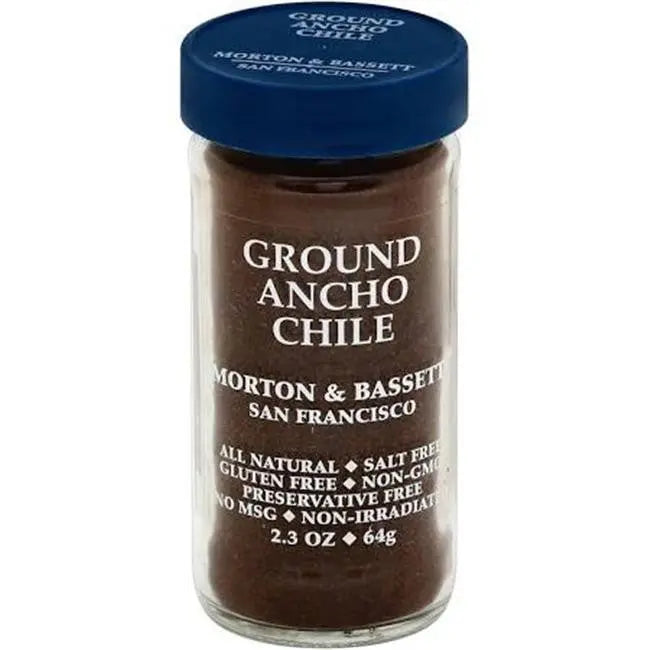 MORTON ANCHO CHILI PWDR ( 3 X 2.3 OZ ) Morton & Bassett