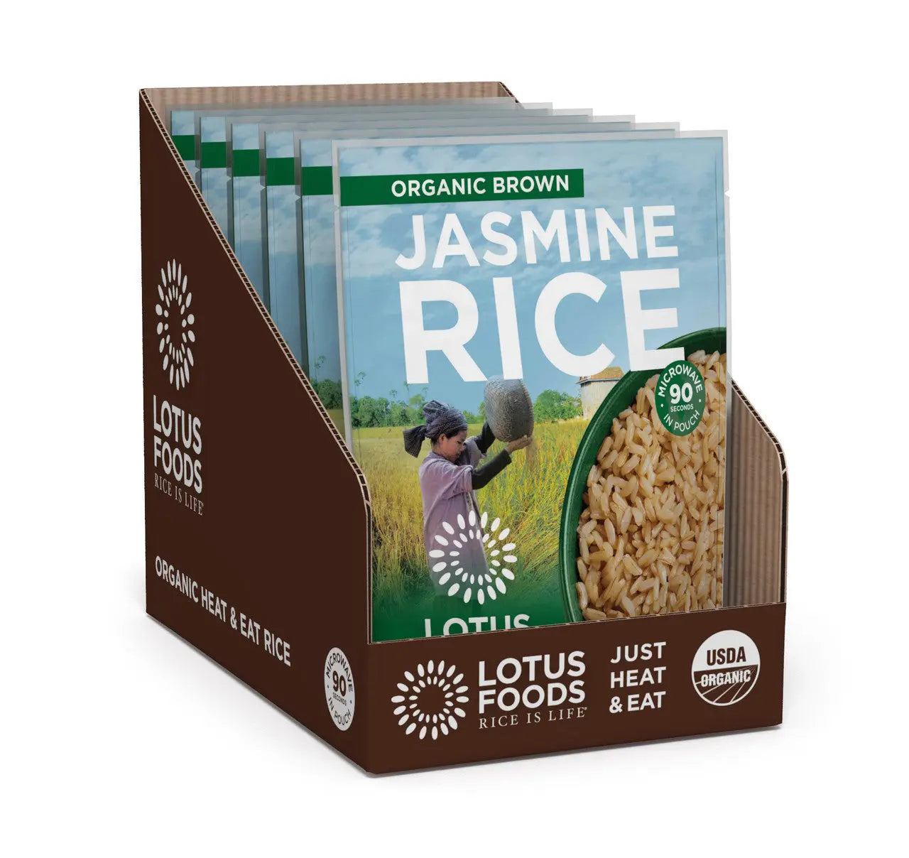 OG2 LOTUS BROWN JAS RICE ( 6 X 8 OZ ) Camelots Nutrition