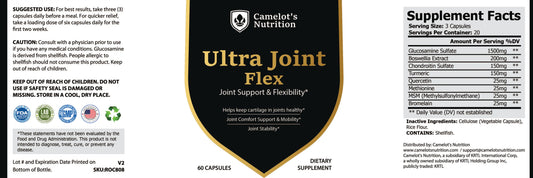 Ultra Joint Flex Joint Camelot's Nutrition