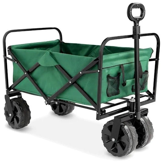 Green Heavy Duty Collapsible Multipurpose Indoor/Outdoor Utility Garden Cart Unbranded