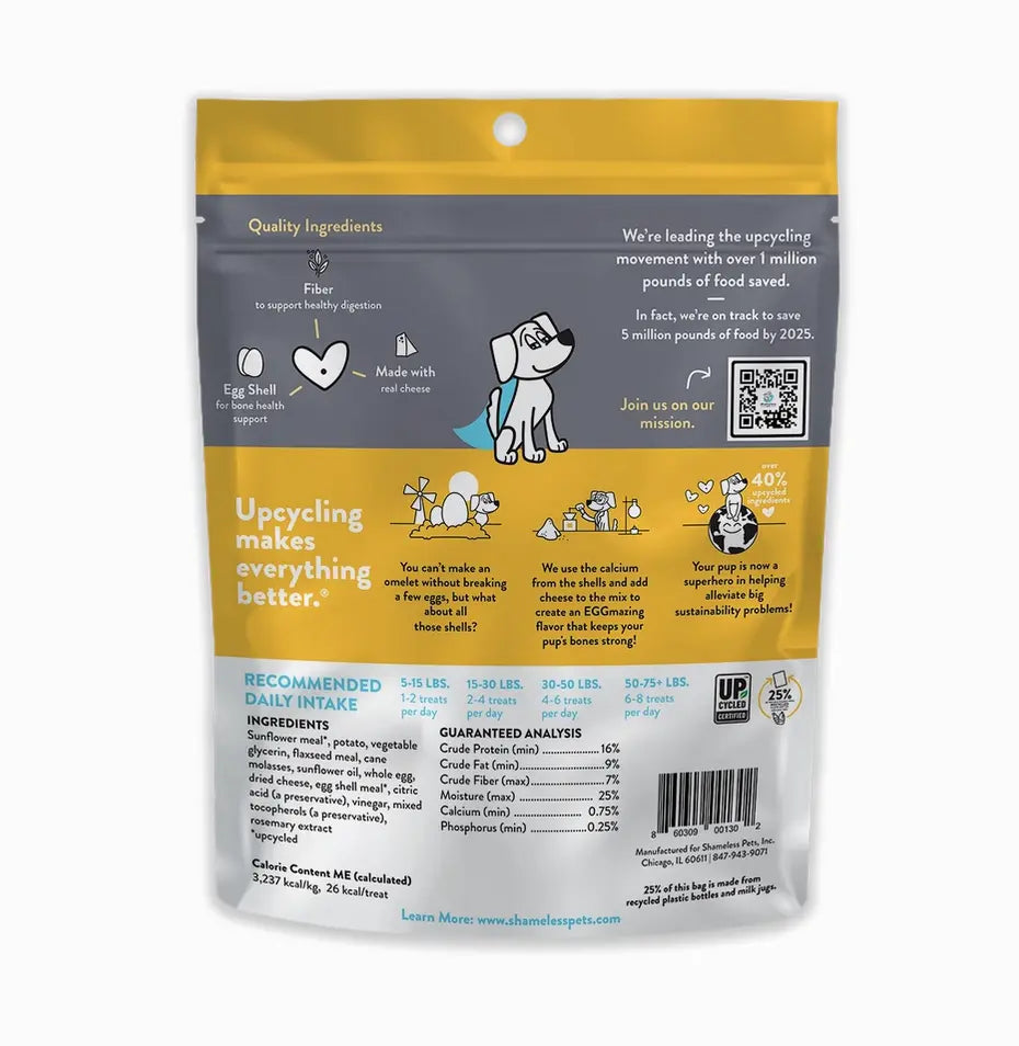 Break An Egg Soft Baked Dog Treat - Bacon and Cheese flavor Toys N Treats Box