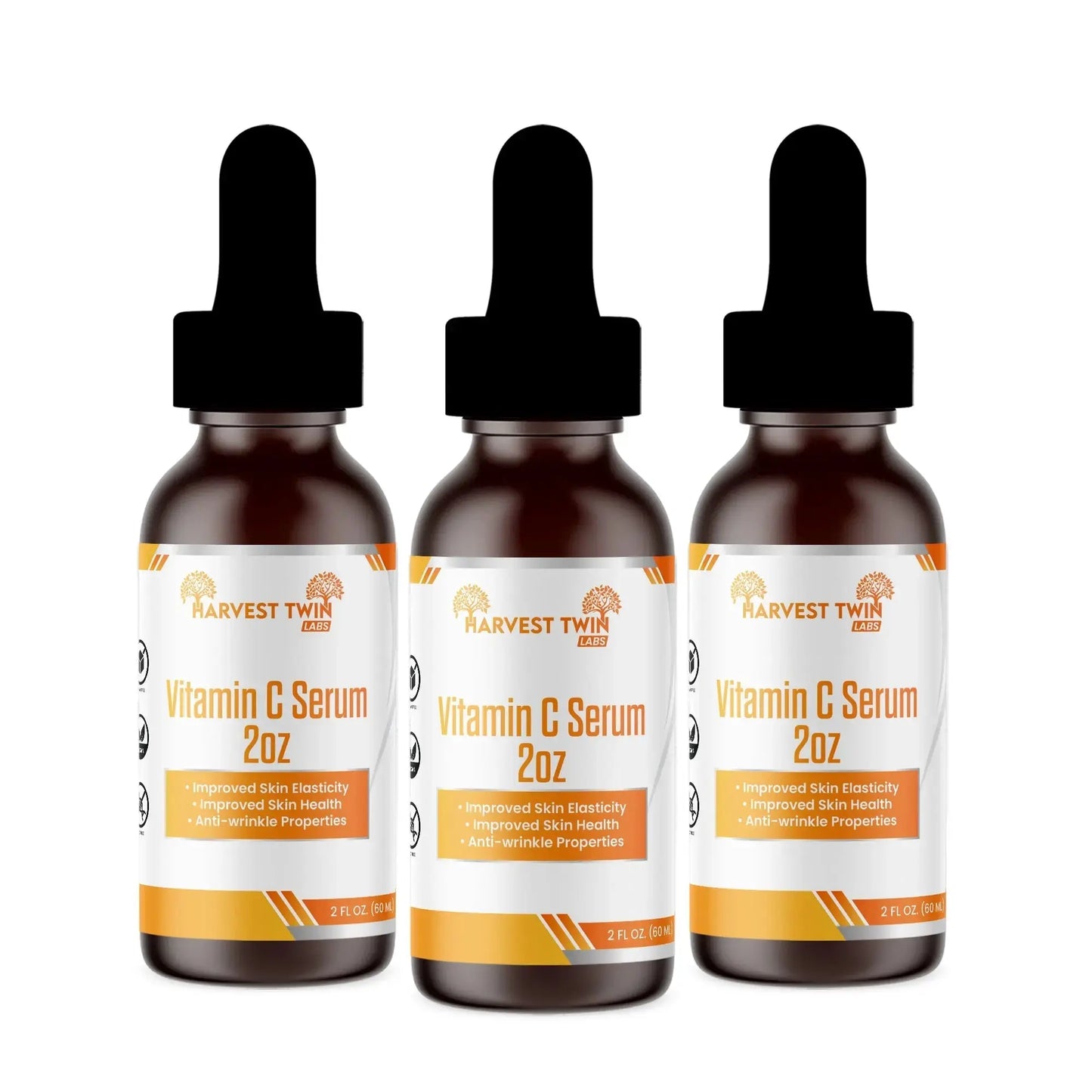 Vitamin C Serum 2oz anti-aging for skin health HARVEST - TWIN