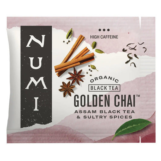 Numi Tea Golden Chai Black Tea (6x18 Bag) Camelots Nutrition