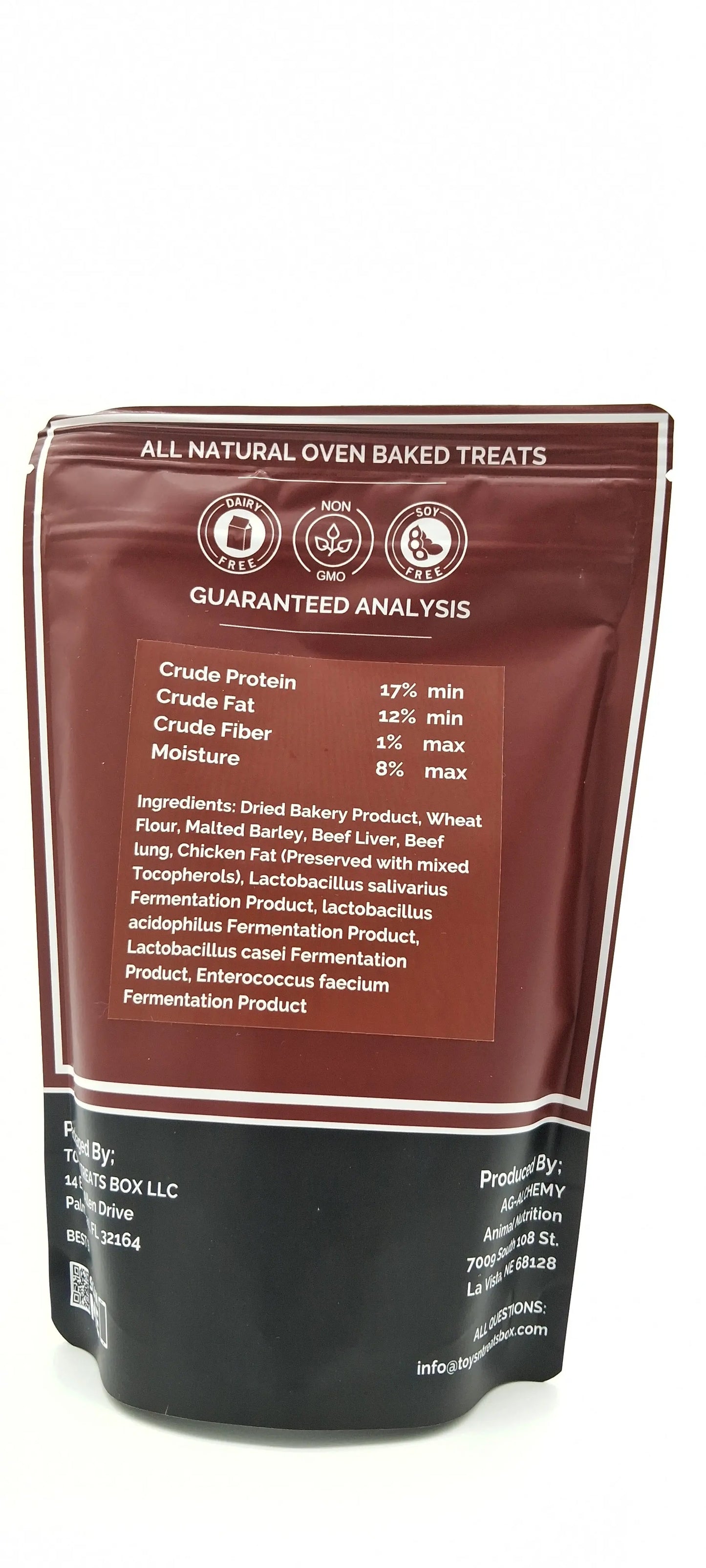 Digestive Health Beef Heart Dog Treats - All Natural Oven Baked Toys N Treats Box