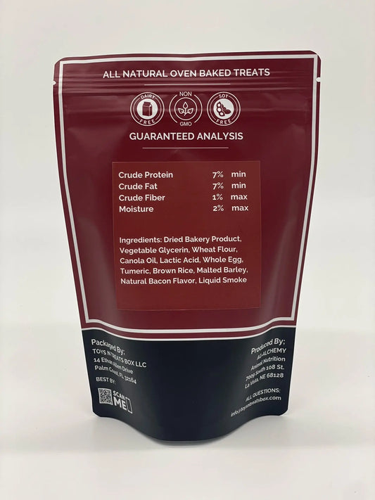 Bacon and Egg Pro Bakery Bites - Soft N Chewy Toys N Treats Box