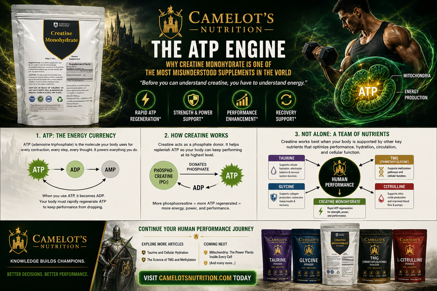 The ATP Engine: Why Creatine Monohydrate Is One of the Most Misunderstood Supplements in the World "Before you can understand creatine, you have to understand energy."