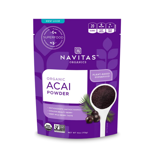 Navitas Naturals Organic Acai Powder Freeze Dried  (12x4 OZ) Camelots Nutrition
