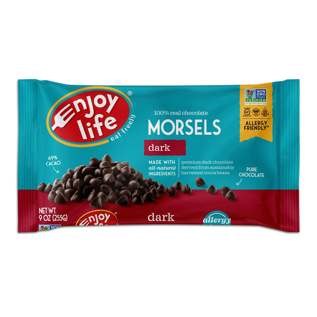 Enjoy Life Chocolate Chips, Dark (12x9 OZ) Camelots Nutrition