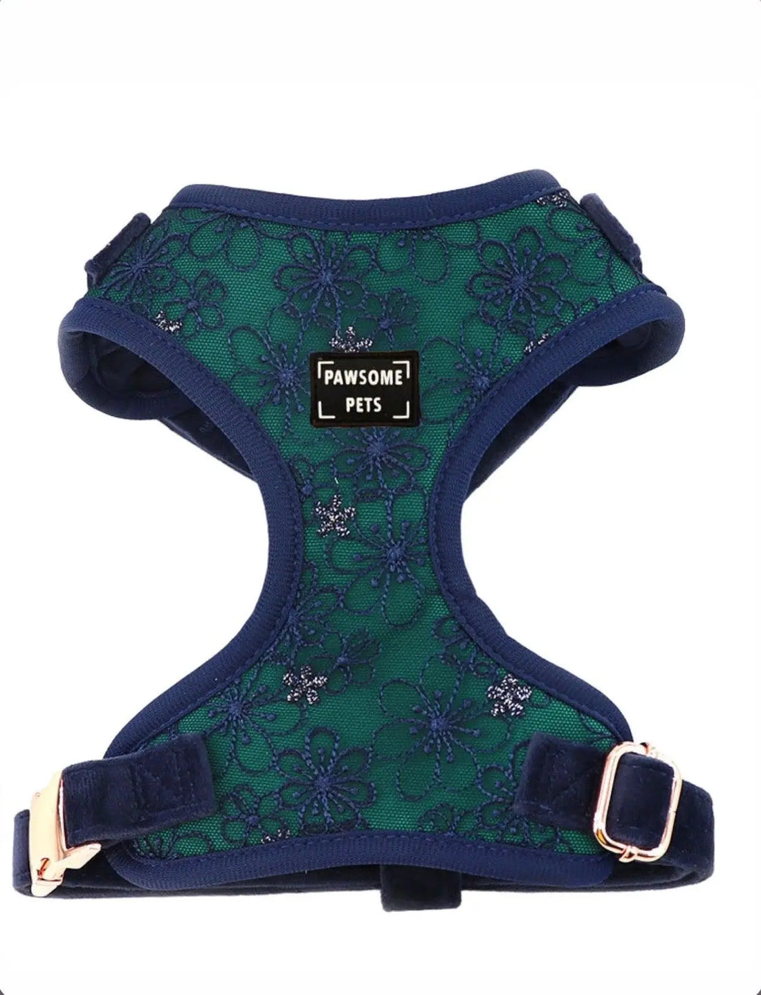 ADJUSTABLE HARNESS - AQUAMARINE PAWSOME PETS