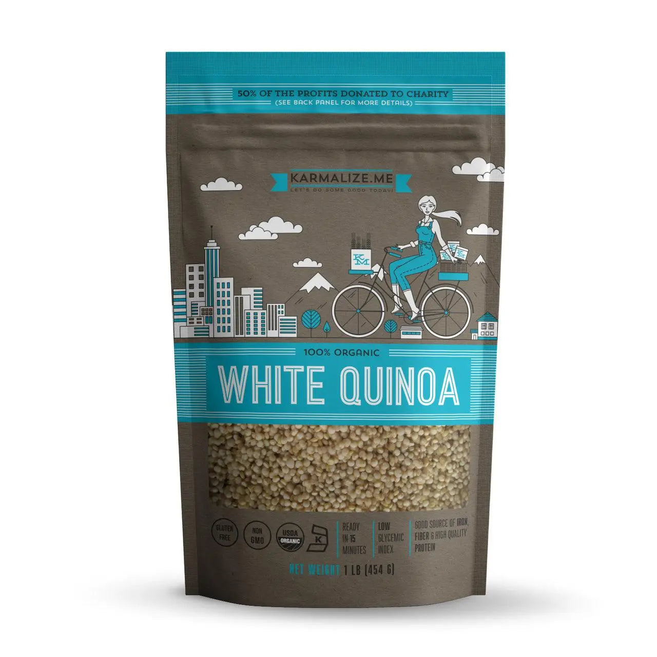 100% Organic White Quinoa Karmalize.Me