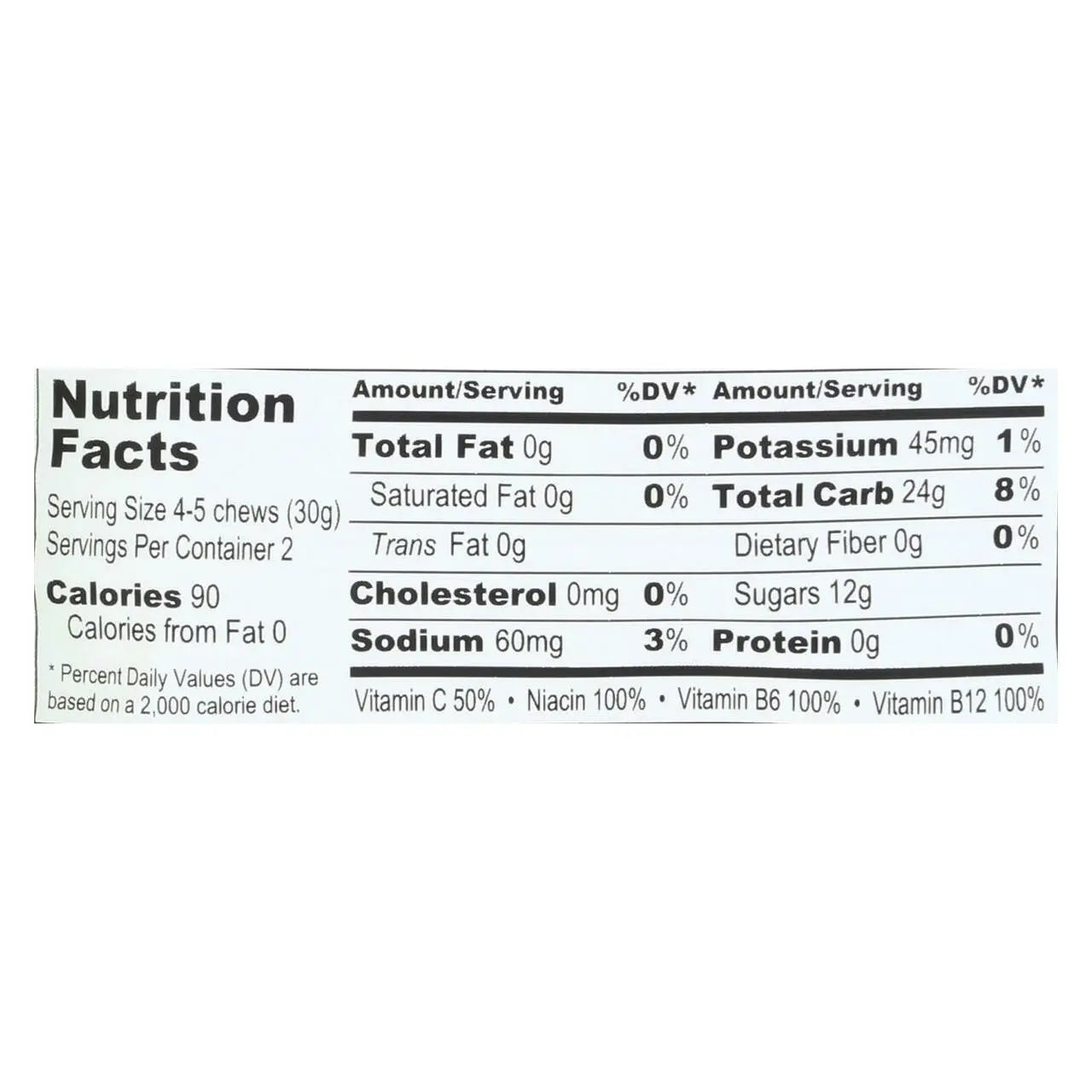 Probar Enrgy Chews Straw (12x2.1OZ ) Camelots Nutrition