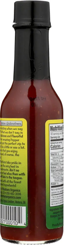 O`Brothers Hot Sauce Jalapeno Pepper Sauce (12X5 OZ) Camelots Nutrition