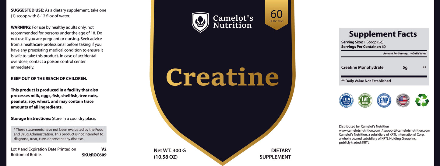 Creatine Monohydrate Camelot's Nutrition