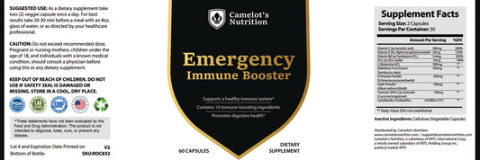 Emergency Immune Booster-Elderberry Camelot's Nutrition