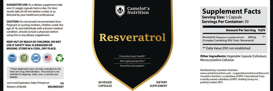Resveratrol: Unlocking Health Benefits Camelot's Nutrition