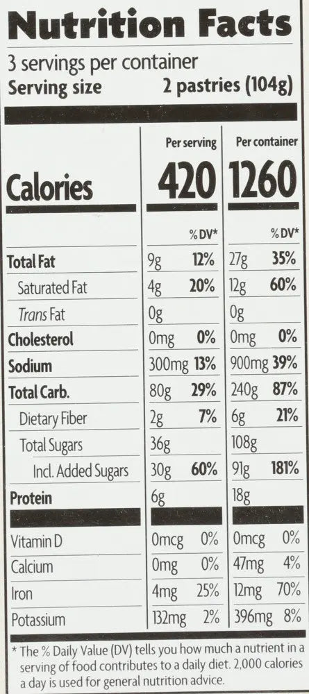 Nature's Path Un-Frosted Strawberry Toaster Pastry (12x11 Oz) Camelots Nutrition