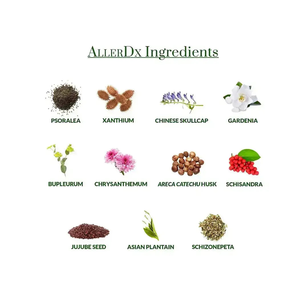 AllerDx 60-Capsule Bottle, Vegan Plantiva Natural Supplements