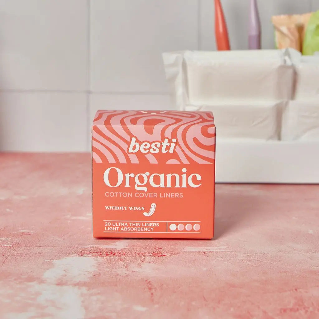 Besti 100% Organic Cotton Liners (20 Count) Besti