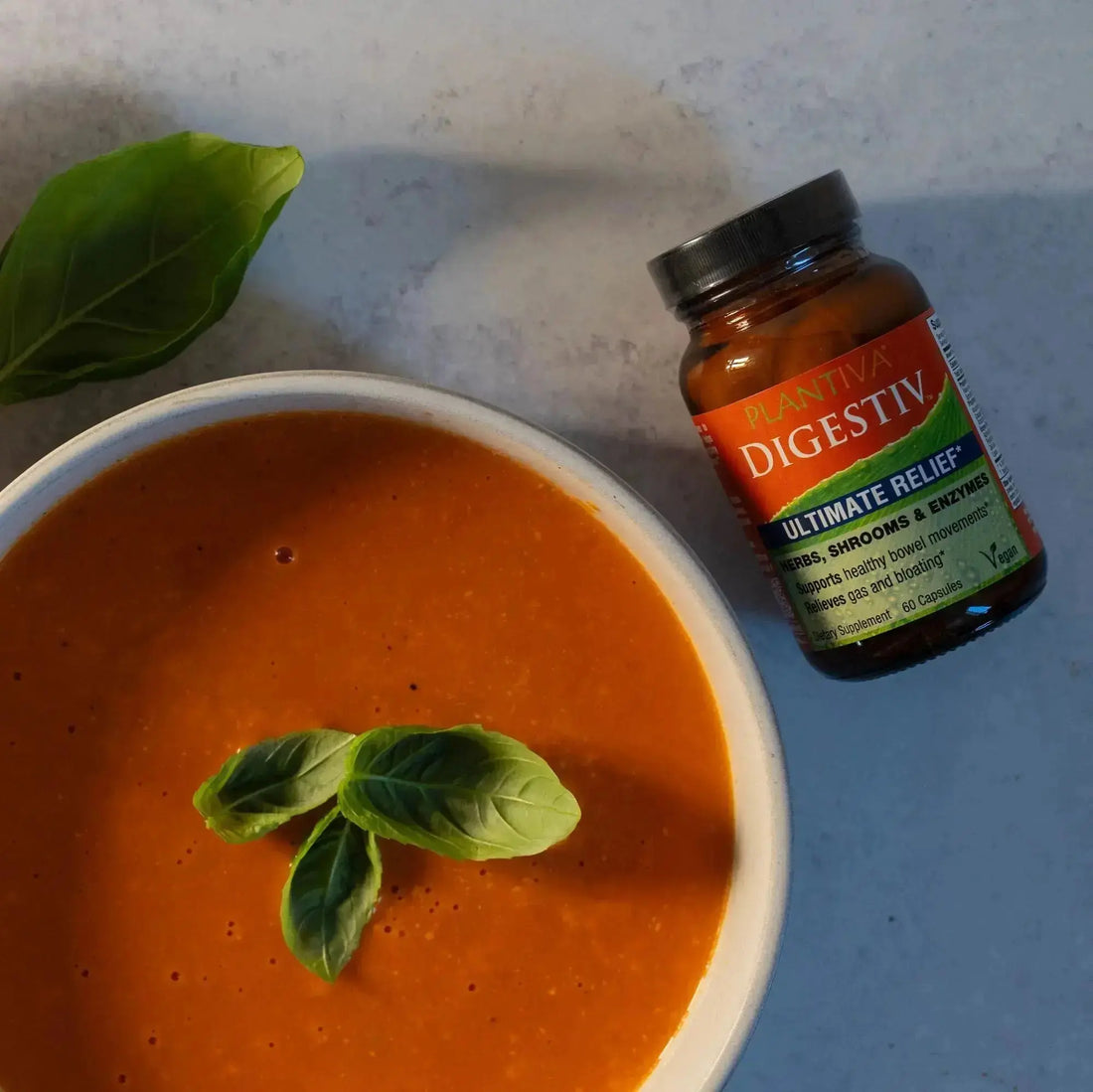 Digestiv 60-Capsule Bottle, Vegan Plantiva Natural Supplements