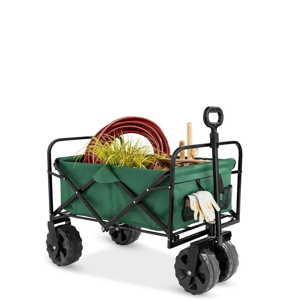 Green Heavy Duty Collapsible Multipurpose Indoor/Outdoor Utility Garden Cart Unbranded