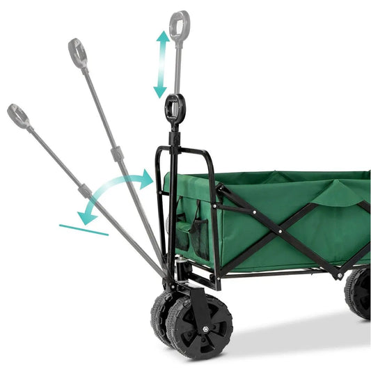 Green Heavy Duty Collapsible Multipurpose Indoor/Outdoor Utility Garden Cart Unbranded