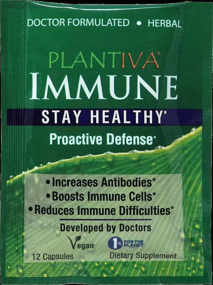 ImmuneDx 12-Capsule Packet, Vegan Plantiva Natural Supplements