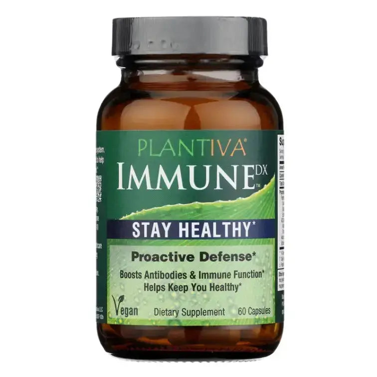 ImmuneDx 60-Capsule Bottle, Vegan Plantiva Natural Supplements