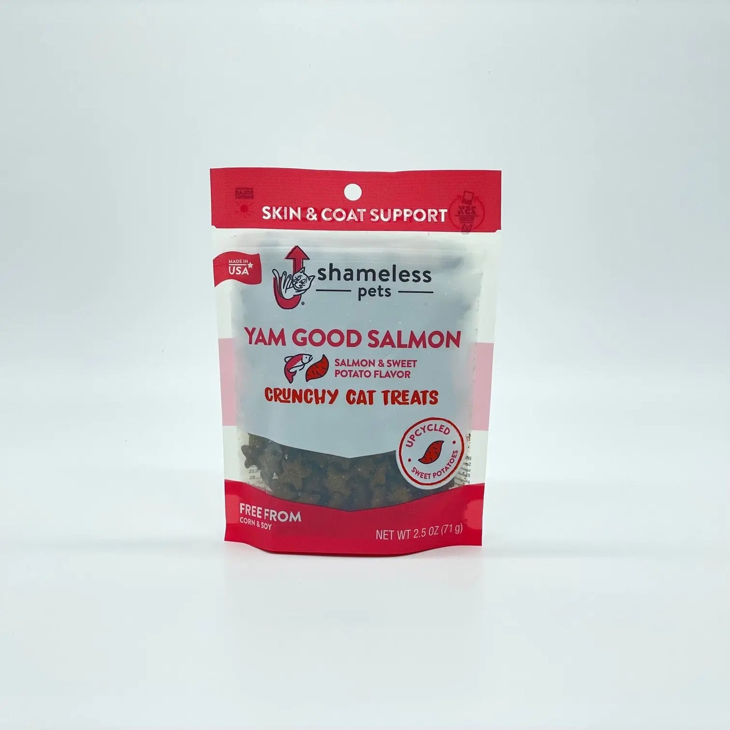 Yam Good Salmon Cat Treats 2.5oz Toys N Treats Box