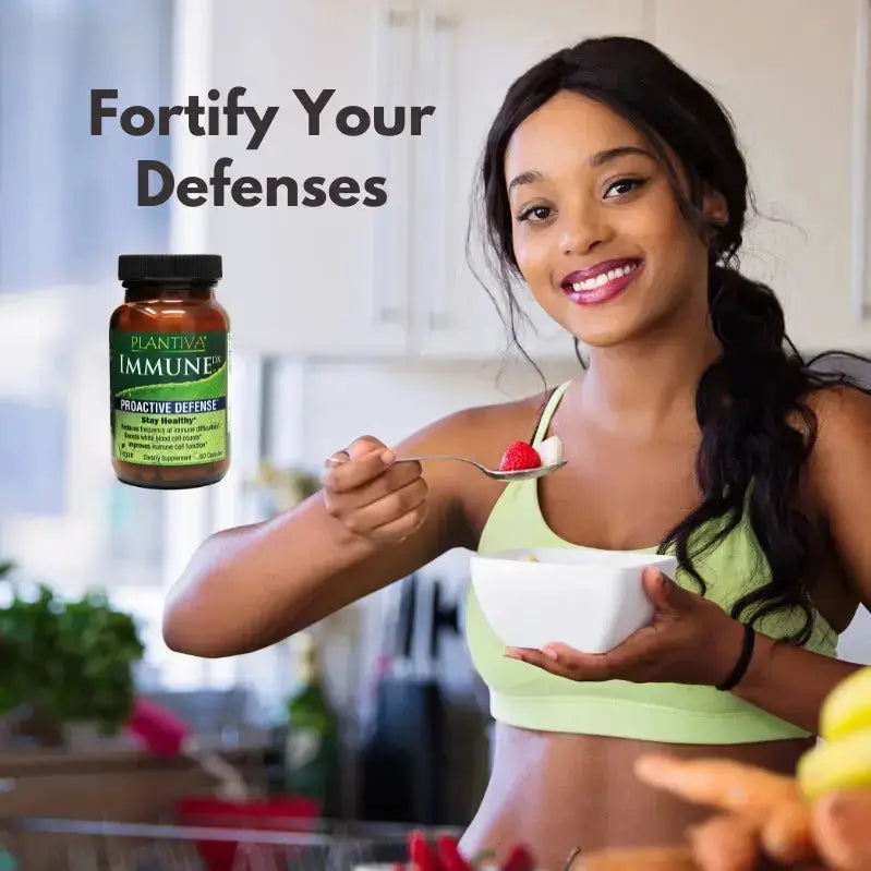 ImmuneDx 60-Capsule Bottle, Vegan Plantiva Natural Supplements