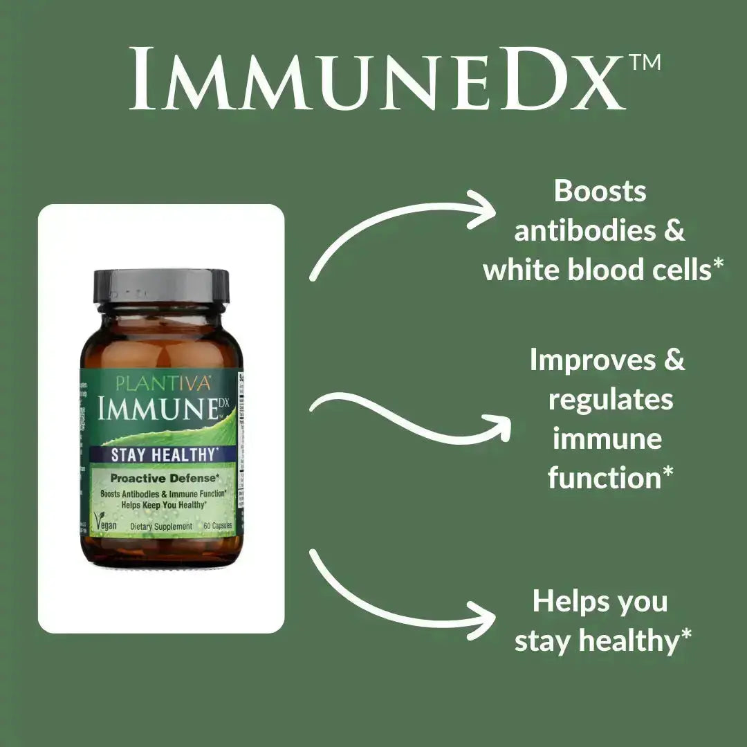 ImmuneDx 12-Capsule Packet, Vegan Plantiva Natural Supplements