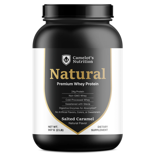 Natural Premium Whey Protein (Salted Caramel) Camelot's Nutrition