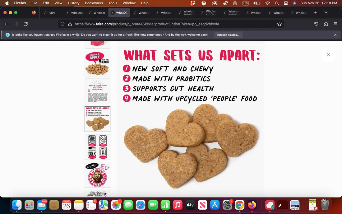 Chicken & Apple Pro Bakery Bites - Soft N Chewy Toys N Treats Box