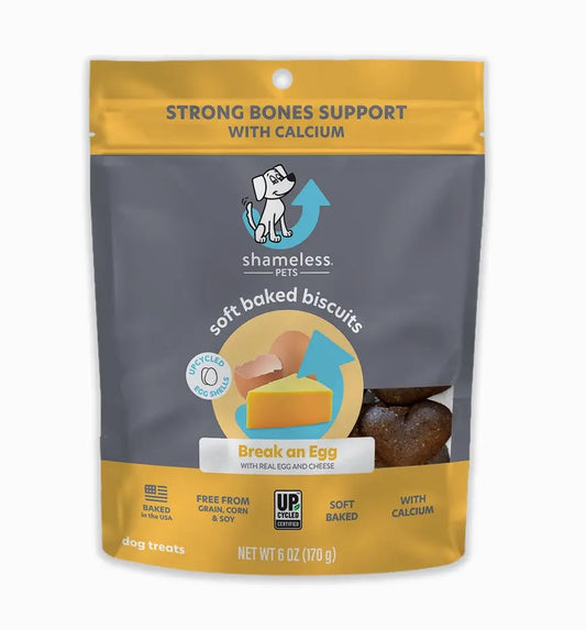 Break An Egg Soft Baked Dog Treat - Bacon and Cheese flavor Toys N Treats Box