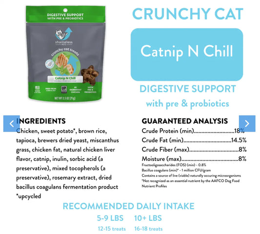 Catnip N Chill Cat Treats 2.5oz Toys N Treats Box