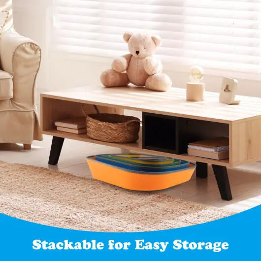 Stepping Stone for Kids 5Pcs Non-Slip Toddler River Stone Set-Multicolor Camelots Nutrition