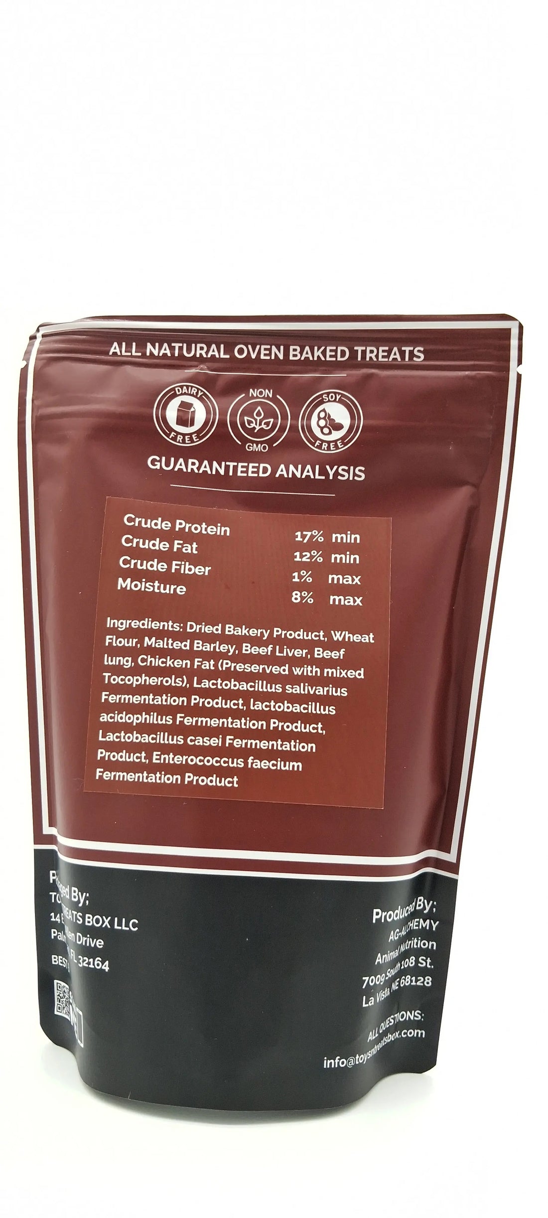 Digestive Health Beef Heart Dog Treats - All Natural Oven Baked Toys N Treats Box