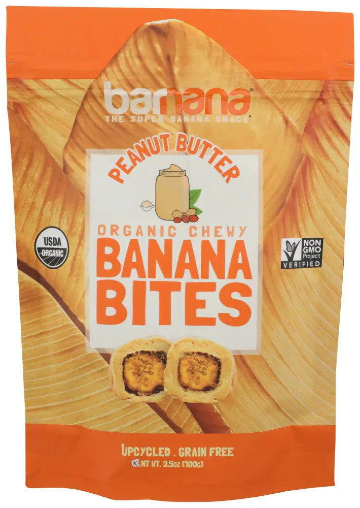Barnana Banana Bites, Peanut Butter (12x3.5 OZ) Camelots Nutrition