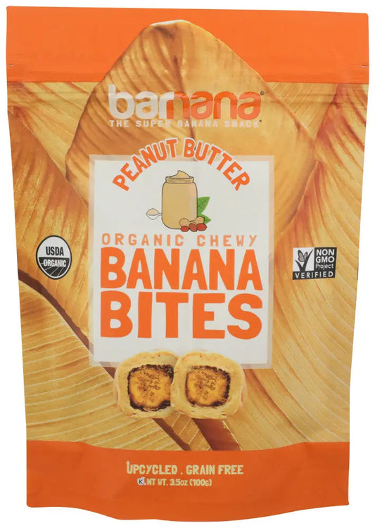 Barnana Banana Bites, Peanut Butter (12x3.5 OZ) Camelots Nutrition