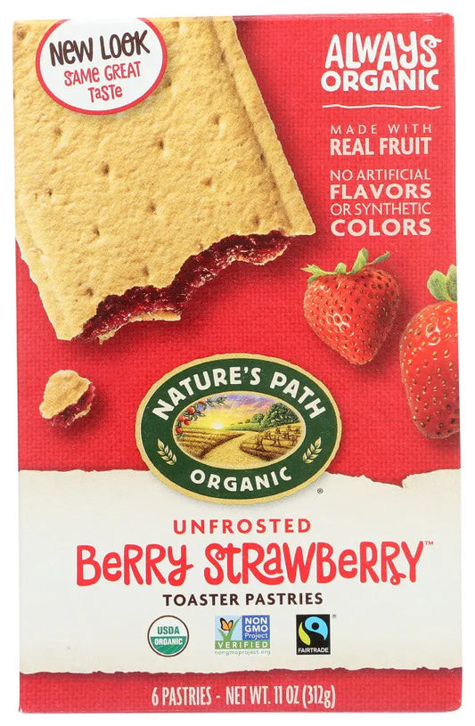 Nature's Path Un-Frosted Strawberry Toaster Pastry (12x11 Oz) Camelots Nutrition