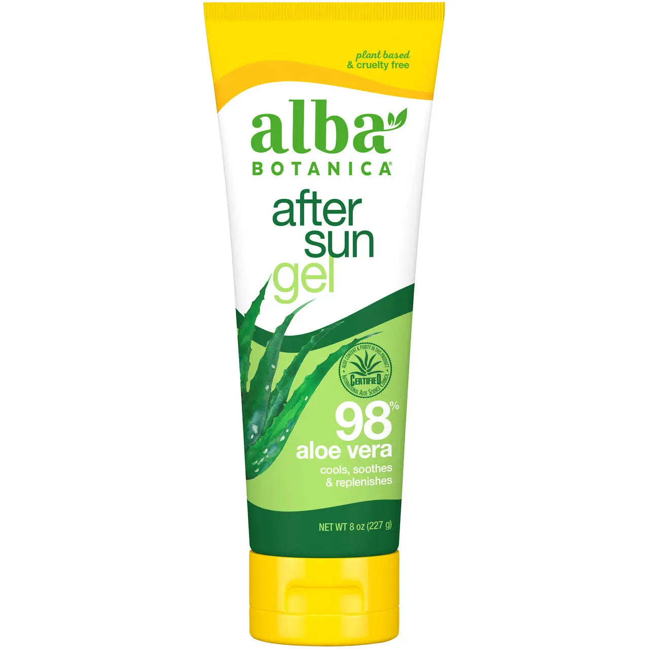 Alba Botanica After Sun 98% Aloe Vera Gel  (1x8 OZ) Alba Botanica