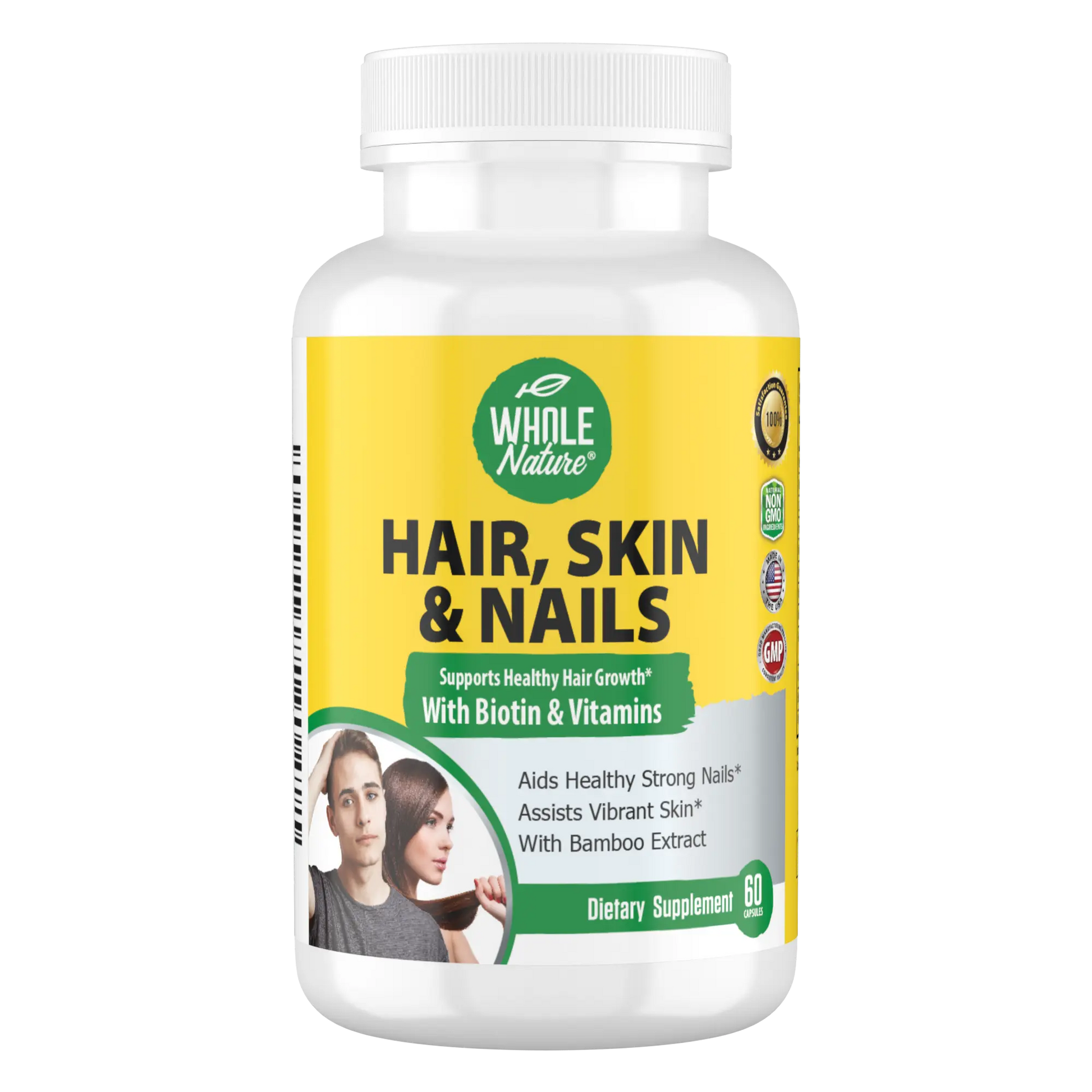 Whole Nature Hair Skin Nails Vitamins with MSM Whole Nature