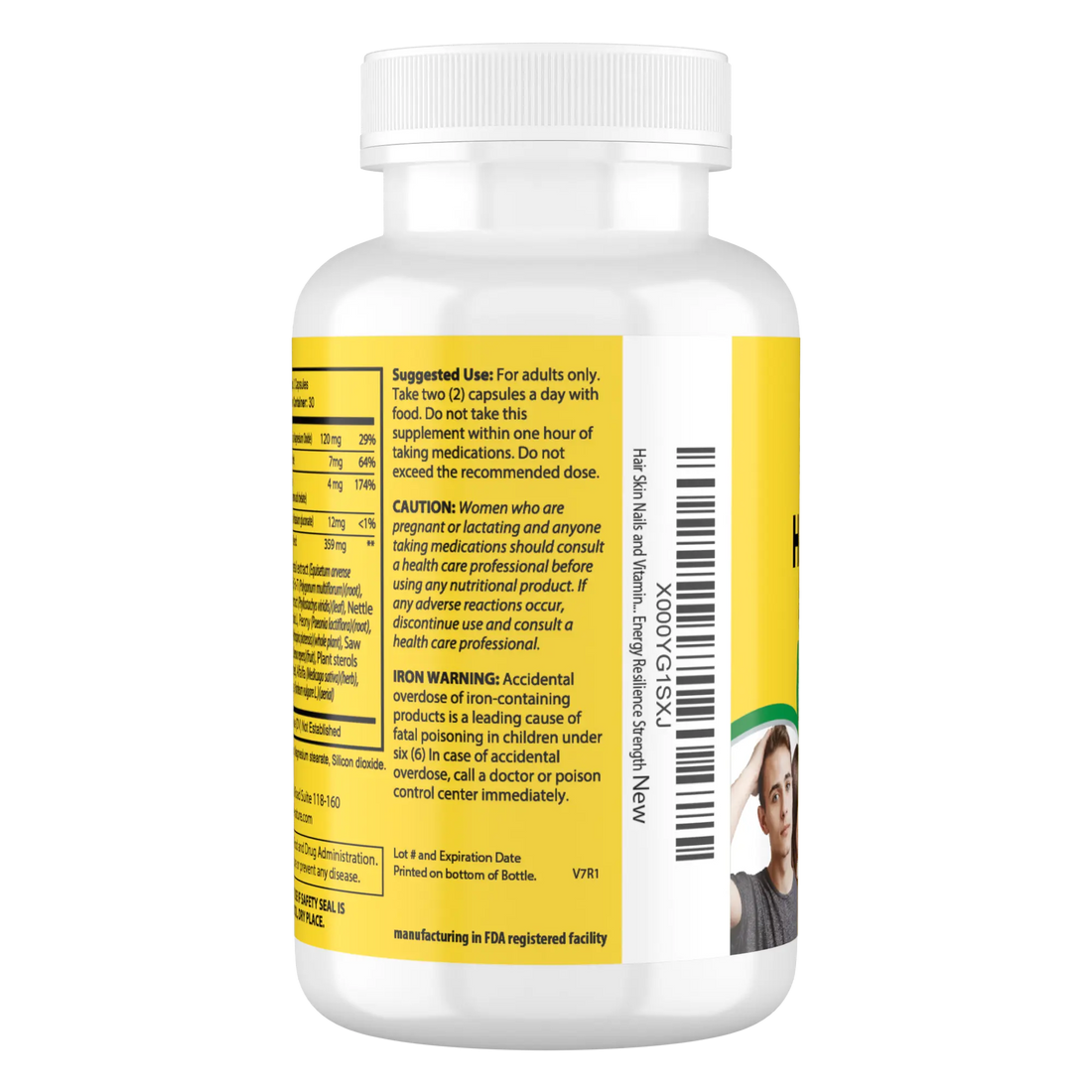 Whole Nature Hair Skin Nails Vitamins with MSM Whole Nature