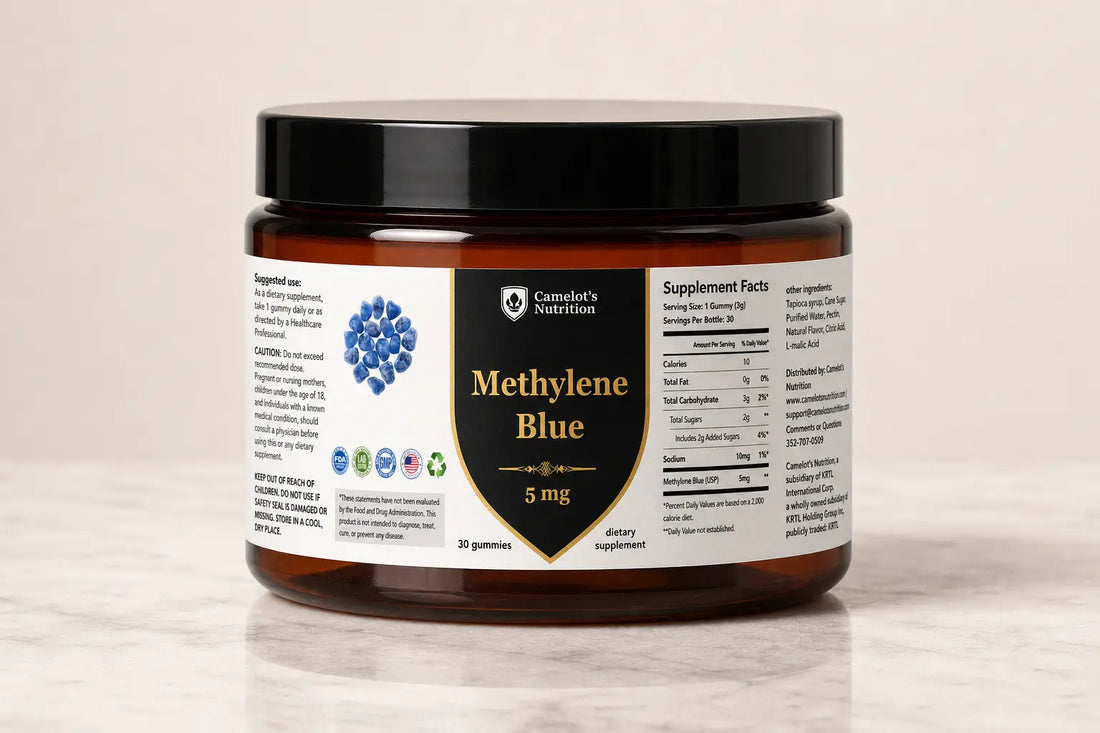 Methylene Blue Gummies 5mg-30 Count Wellness Support – Camelot's Nutrition